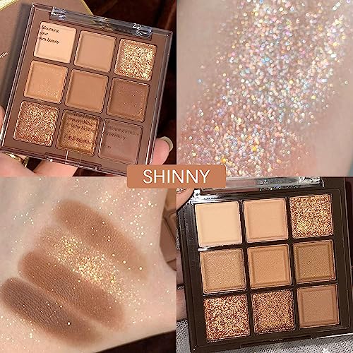 Brown Eyeshadow Palette - Nude Smokey Matte & Shimmer