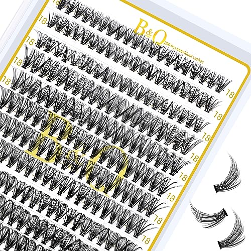 Lash Clusters 30D-C-18 LASH Individual Lashes 280 Clusters False Eyelash 30D 40D 50D Extensions DIY Eyelash Extensions at Home (30D-C,18MM)