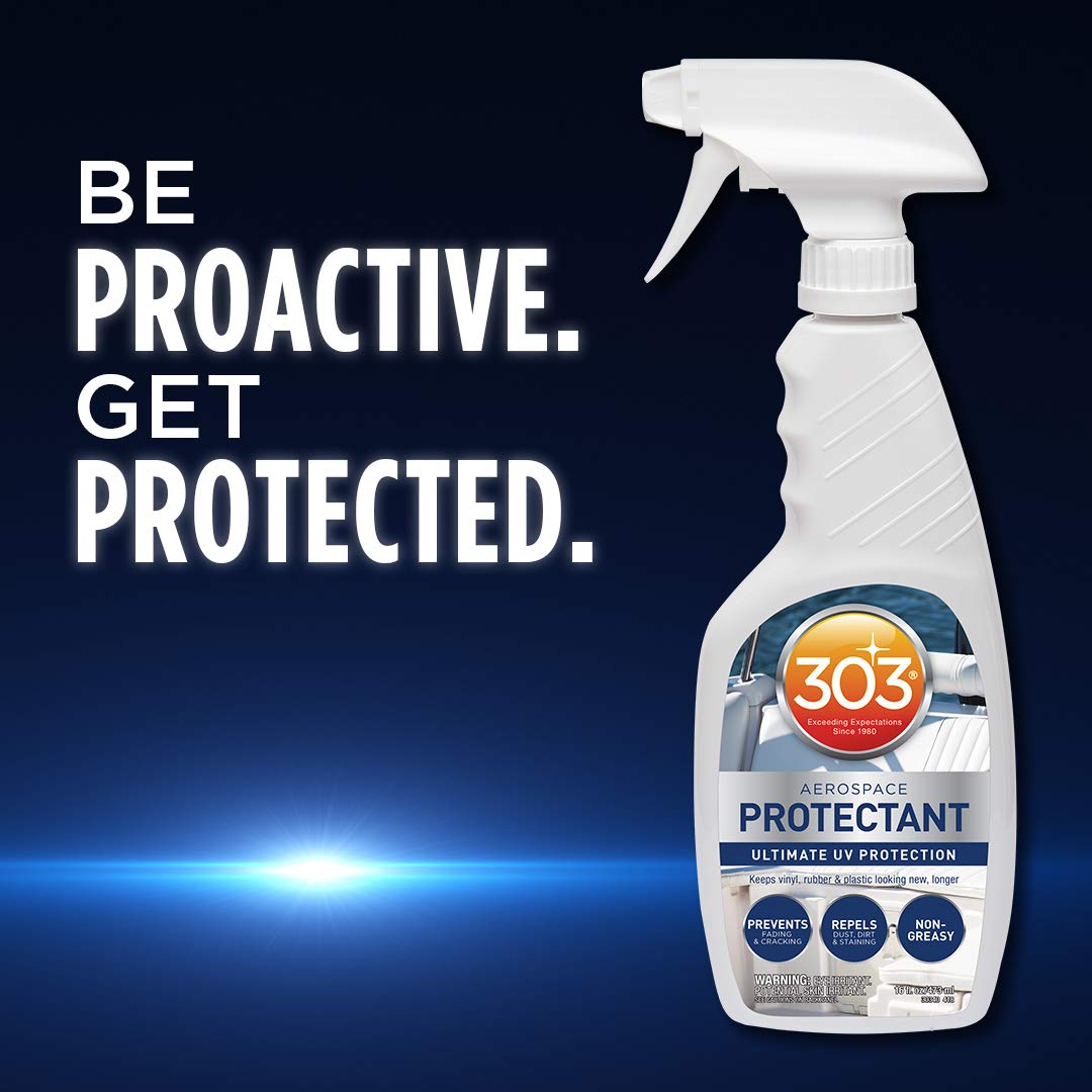 303 Marine Aerospace Protectant – UV Protection – Repels Dust, Dirt, & Staining – Smooth Matte Finish – Restores Like-New Appearance – 16 Fl Oz (Pack of 6) (30340-6PK)