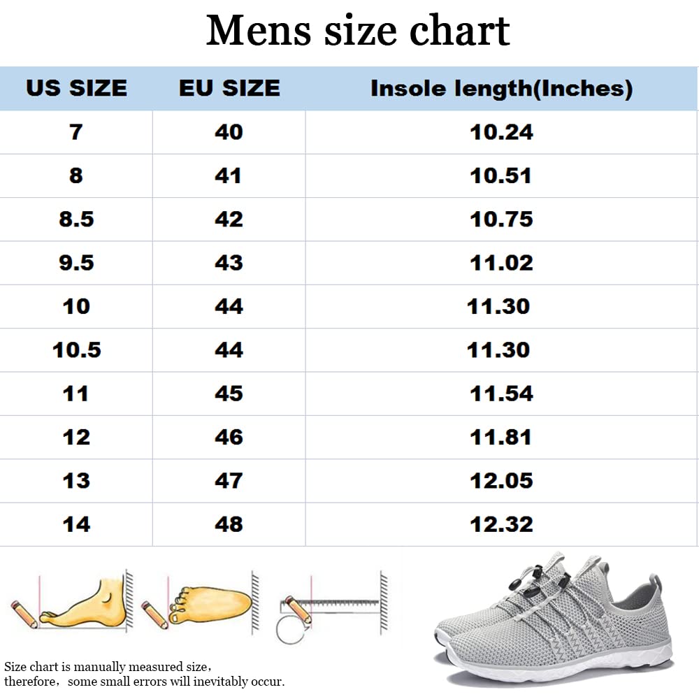 DLGJPA Men's Quick Drying Water Shoes Gradient Color for Beach or Water Sports Lightweight Slip On Walking Shoes Yellow Gradient 7