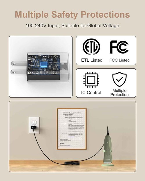 5V Power Cord for MANSPOT Shaver Charger Cord for MANSPOT Trimmer AC Power Adapter Electric Clipper Replacement VHBW