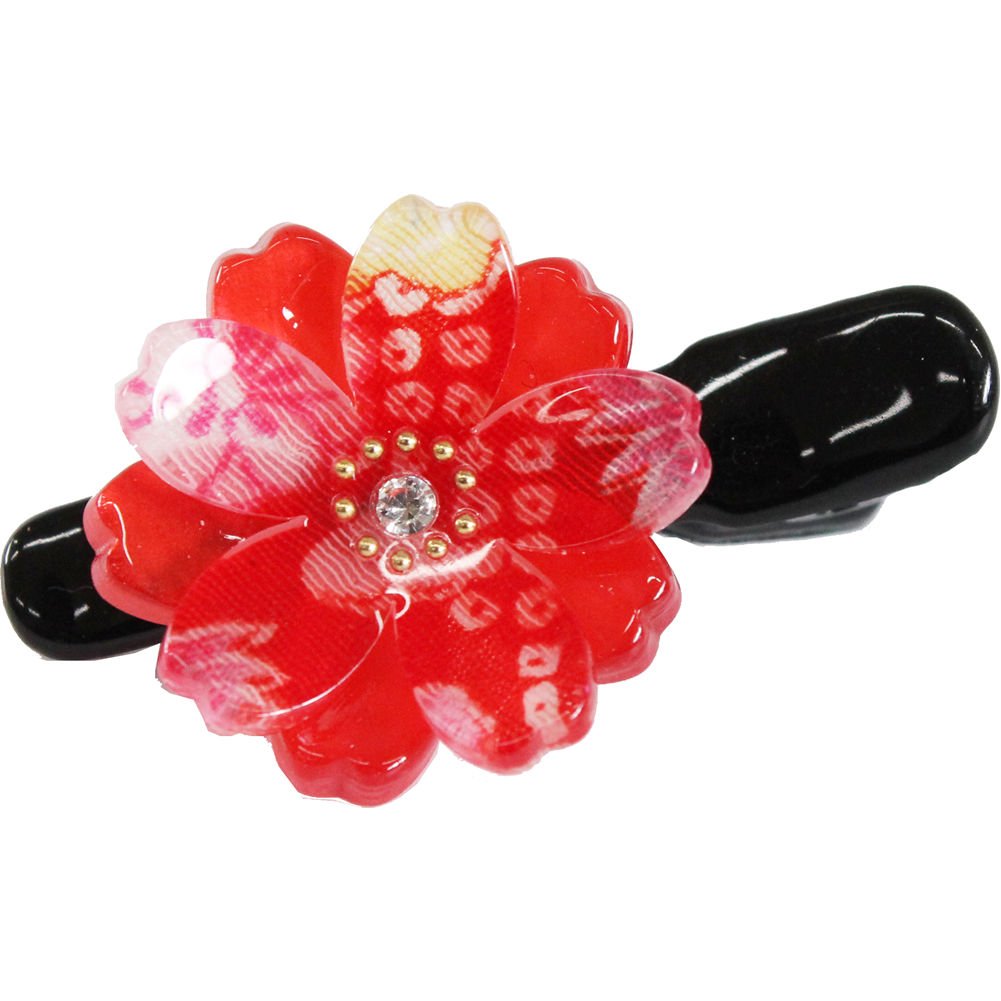 Sakura Design Japanese Mini Hair Clip (Red)