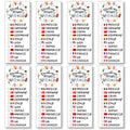 Epcot Drink Around World Tattoo - 8-Pack Global Designs