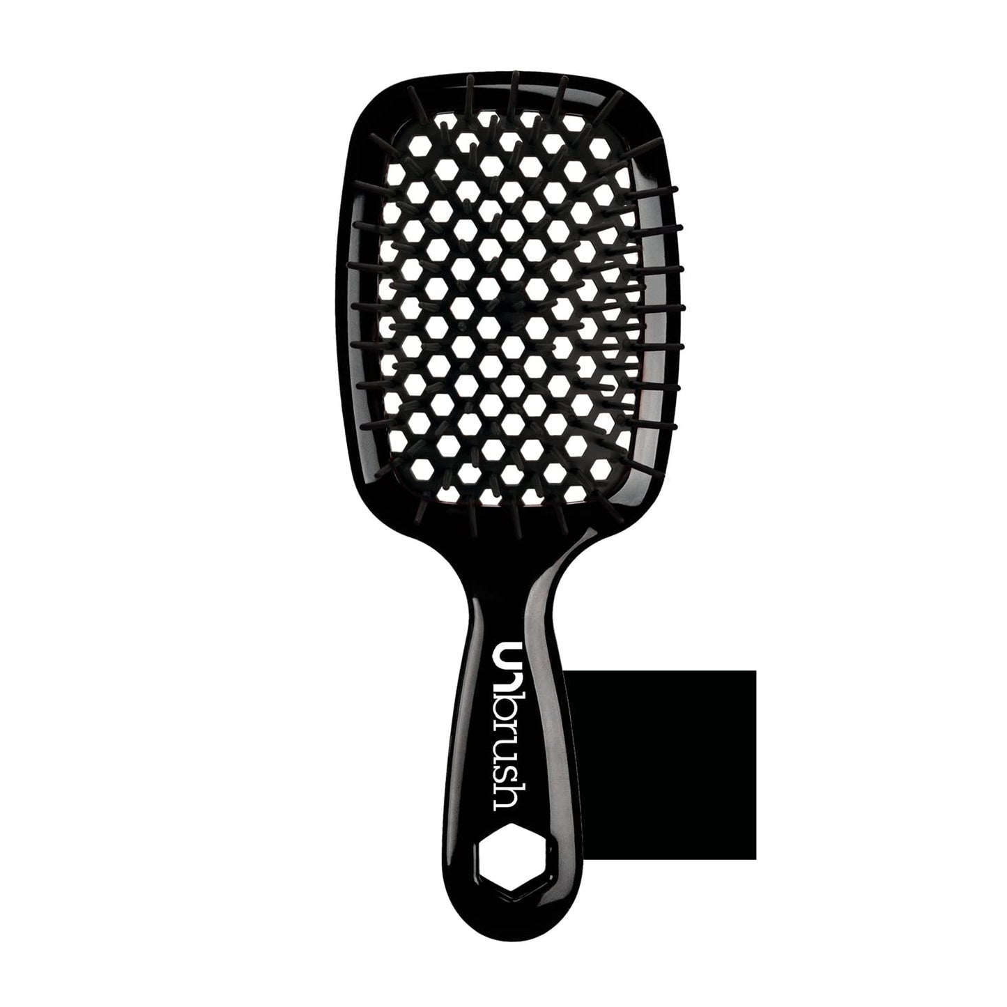 FHI HEAT Unbrush Wet & Dry Vented Detangling Hair Brush, Black