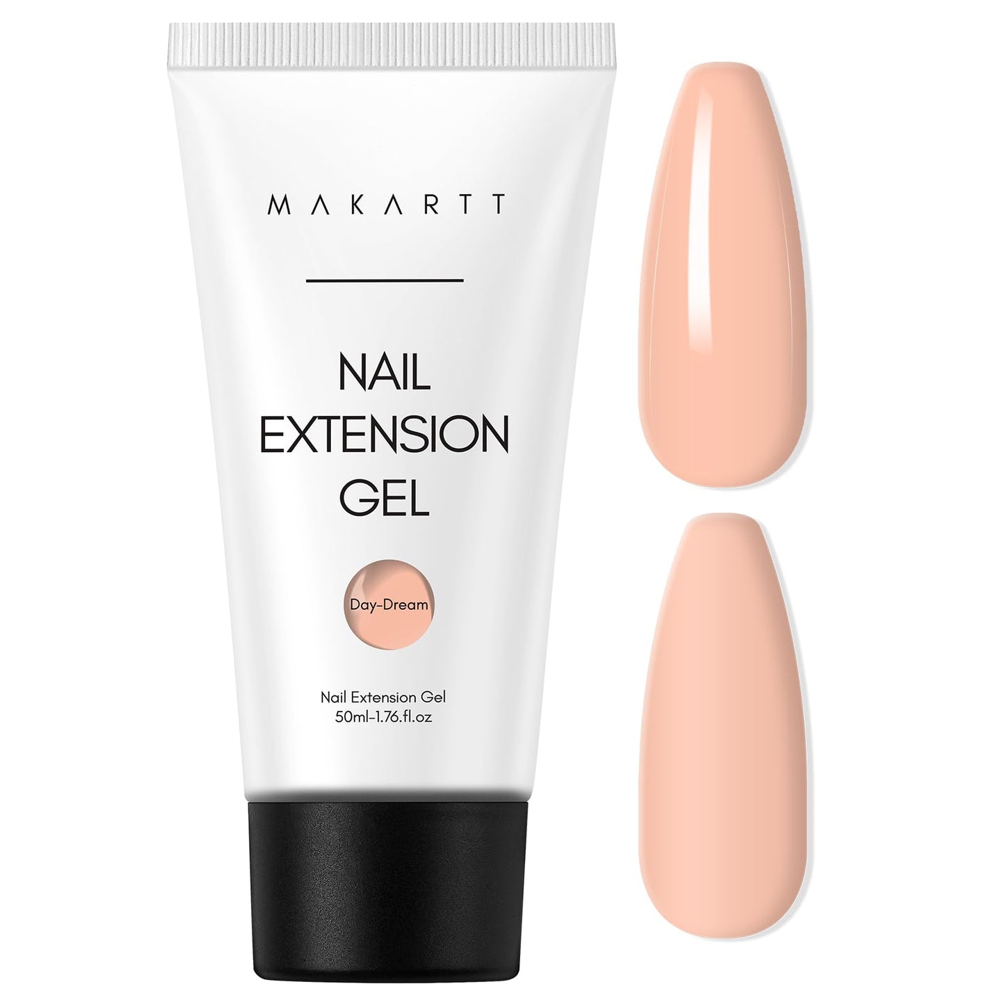 Makartt Poly Nail Extension Gel, 50ML Nude Nature Day-dream Classic Gel Color Builder Nail Gel Poly Extension Gel -Long-Lasting and Easy to Use Supplies for Trendy Nail Art Design Salon