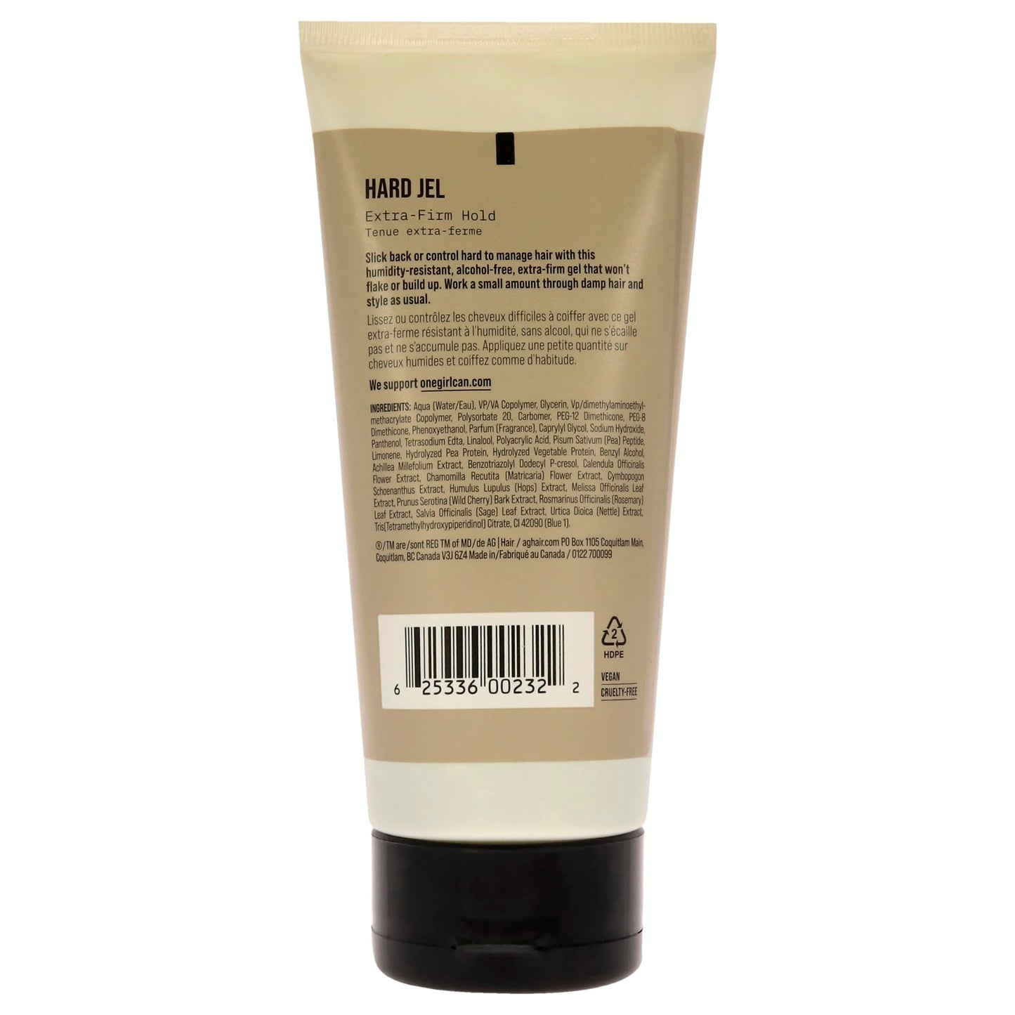 AG Hair Cosmetics Hard Jel Extra-Firm Hold for Unisex - 6 oz Gel