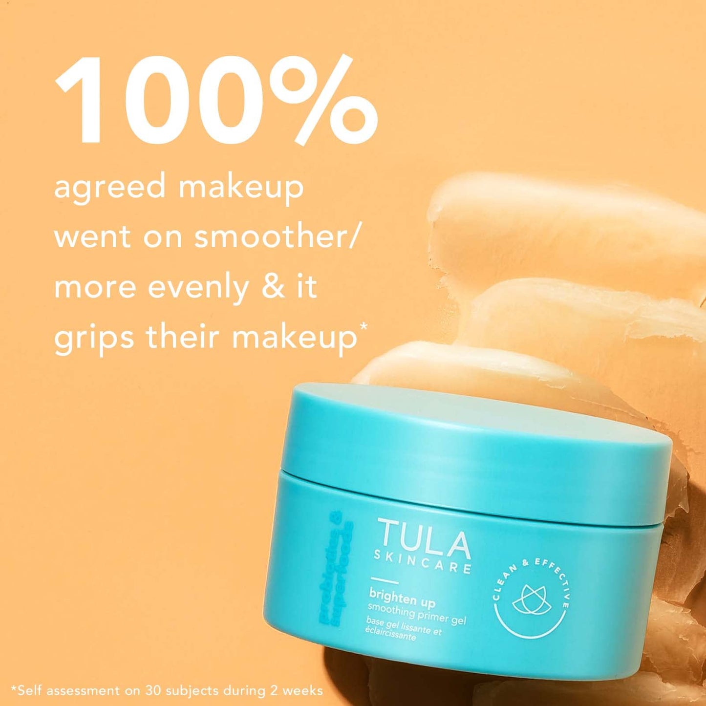 TULA Probiotic Skin Care Brighten Up Smoothing Primer Gel | Silicone-Free, Non-Comedogenic Face Primer Grips Makeup, Infused with Yuzu and Willowherb | 1.41 fl. oz.