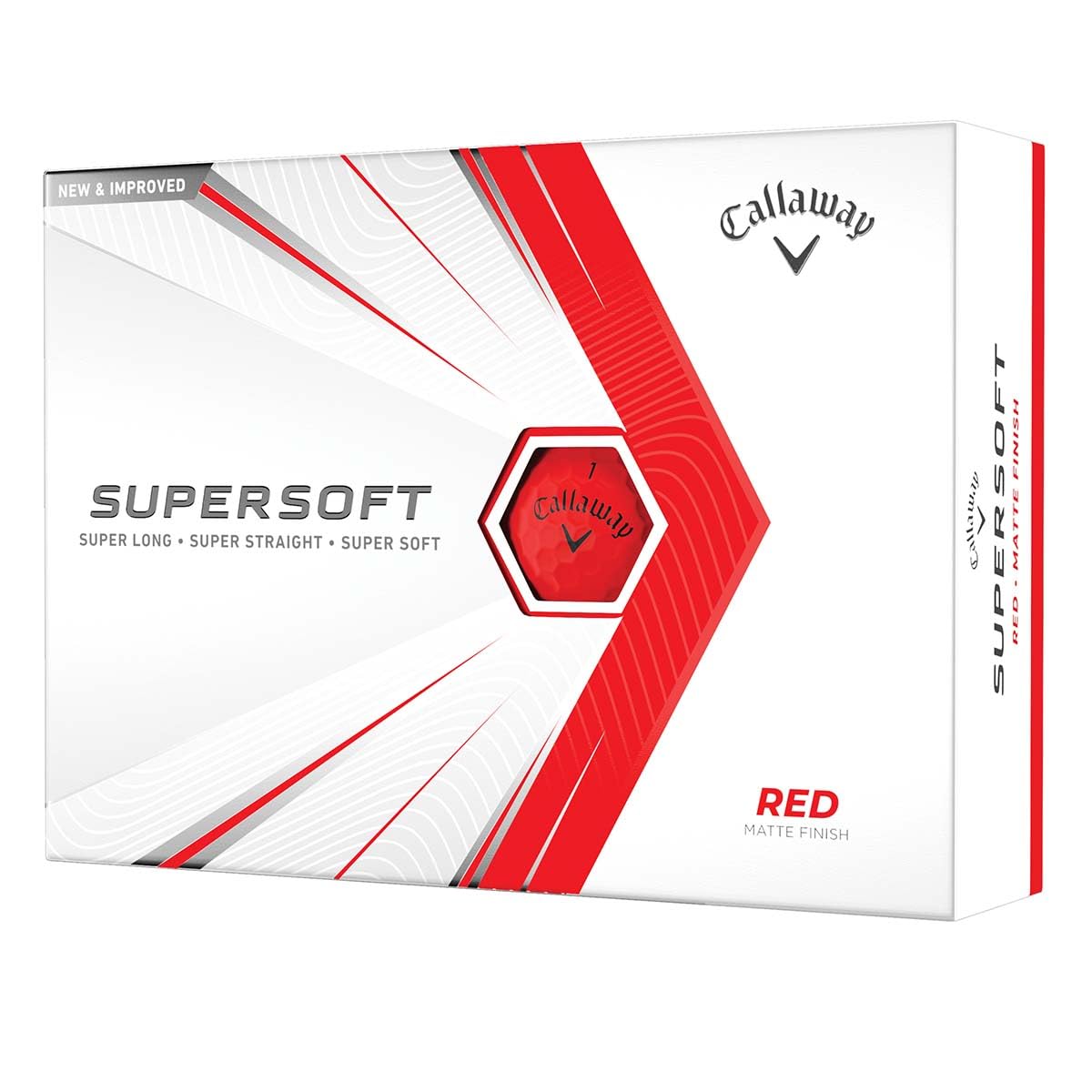 Callaway Golf Supersoft Golf Balls (2021 Version, Red)