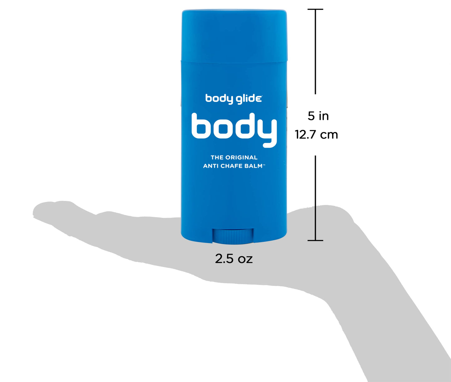 Body Glide Original Anti Chafing Stick Balm (2.5oz) and Body Glide Original Anti Chafing Stick Balm (0.8oz)