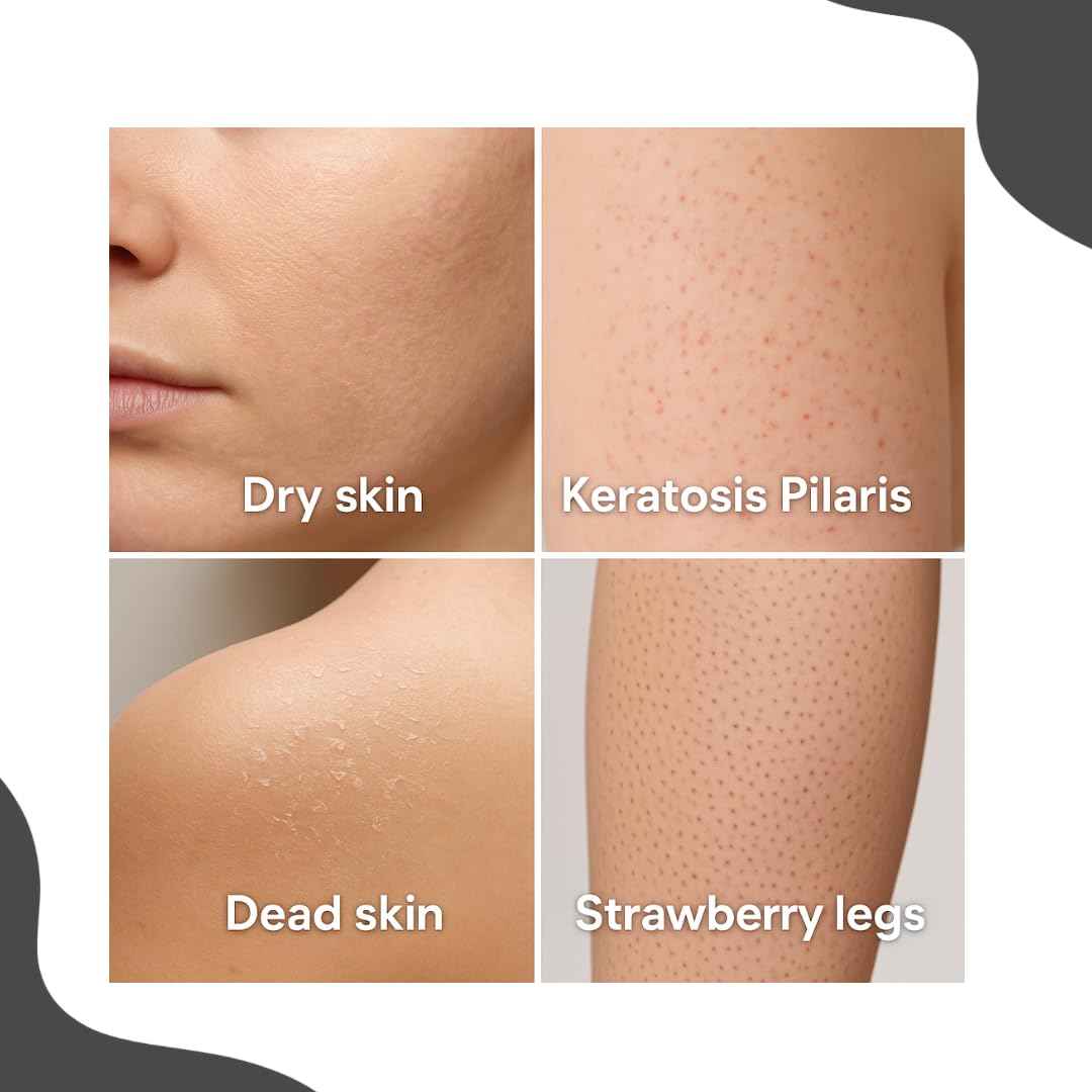 Inkhance Exfoliating Mitt – Skin Softener Glove for Tattoo Prep, Old Tattoo Enhancing, Dry Skin, Keratosis Pilaris, Ingrown Hairs, Strawberry Legs – Smooth Skin & Lymphatic Drainage Support