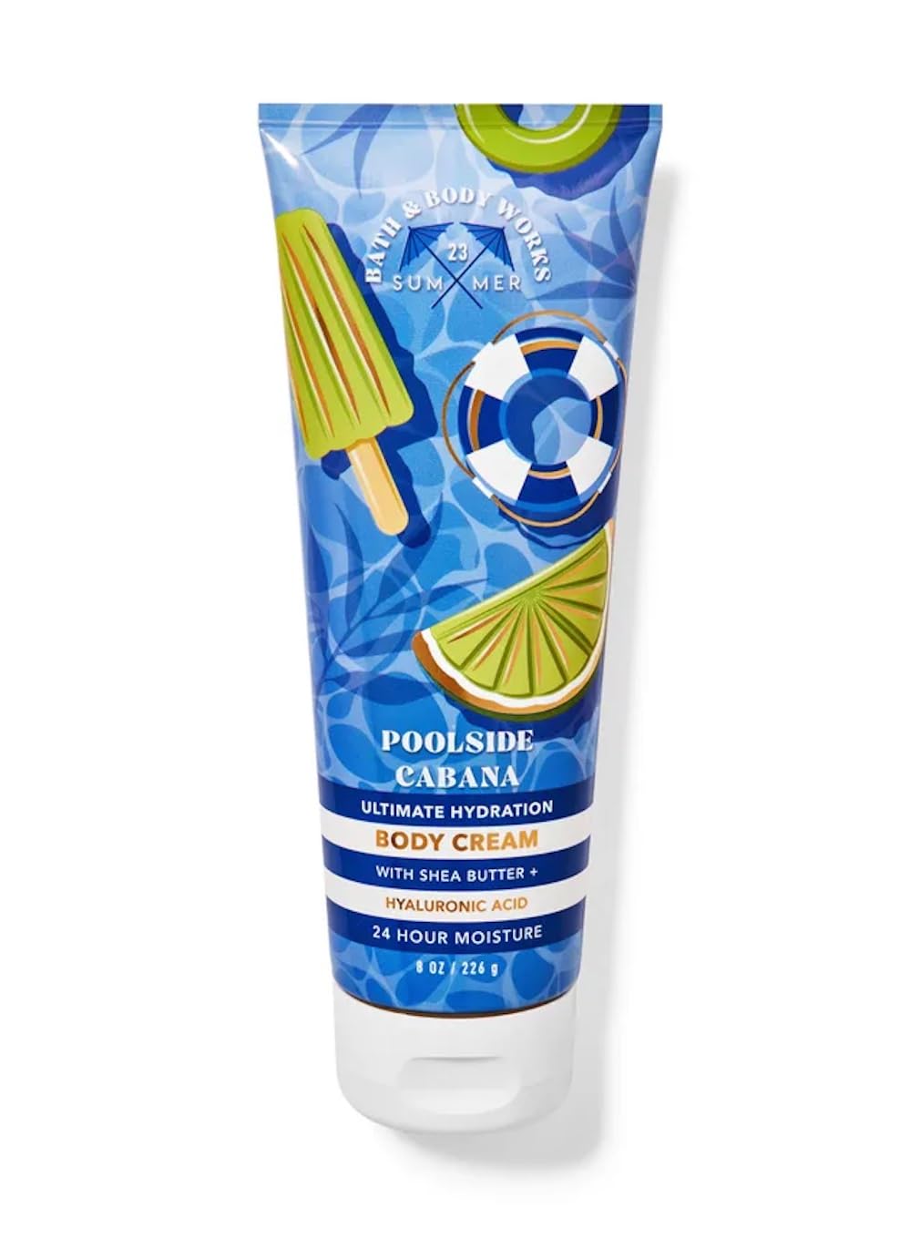 Bath & Body Works Poolside Cabna Ultimate Hydration Body Cream Gift Set For Women, 8 Fl Oz (Poolside Cabna)