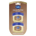 Vaseline Lip Therapy Cocoa Butter Mini Lip Balm for Dry Lips 0.5oz Pack of 2
