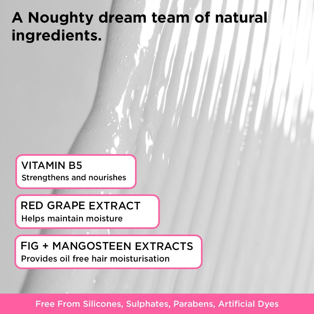 Noughty 97% Natural Pumped Up Volumising Shampoo to Gently Cleanse and Volumise Fine or Limp Hair with Red Grape and Vitamin B5, Sulphate Free Vegan Haircare 250ml