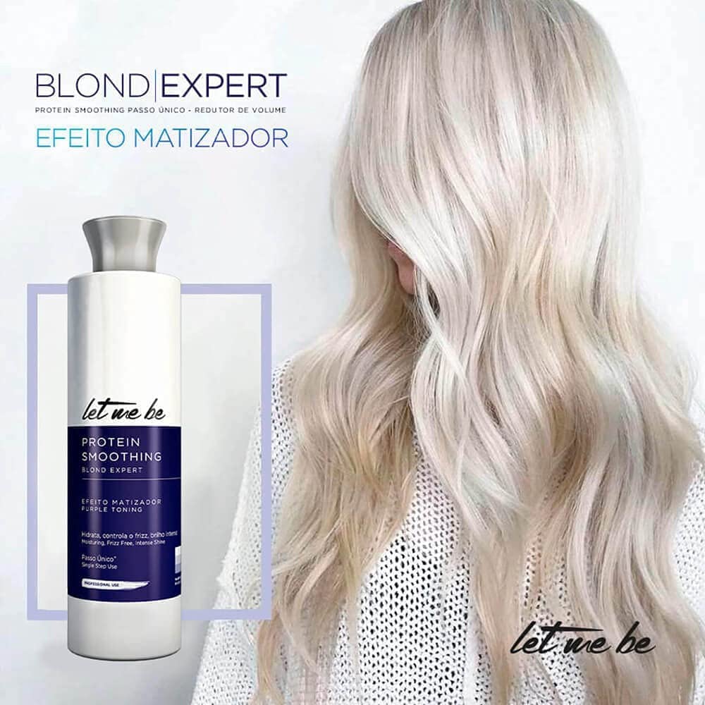 Let Me Be Hair Keratin Treatment for Blond Hair | Brazilian Protein Smoothing | Moisturizing, Frizz Free & Intensive Shine | Effective Keratin Straight Blond Hairs - 500ml