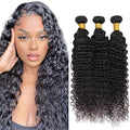 GtaiiReu Deep Wave Human Hair Bundles 16-20 Inch Virgin Brazilian Extensions