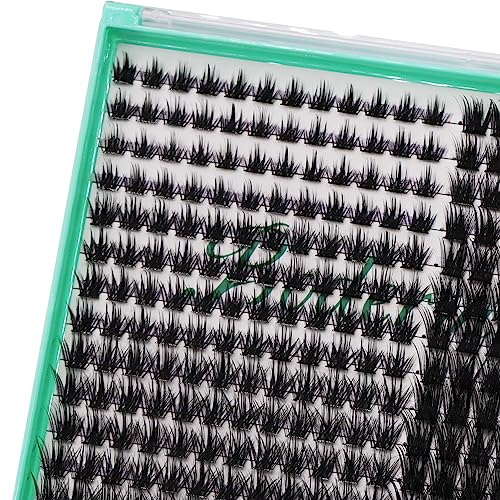 Bodermincer XXXL Tray 336PCS D Curl Cluster Lashes 10-12-14-16mm Mixed Length DIY Eyelashes Extension at Home (M01+M02 Mixed Length D Curl)