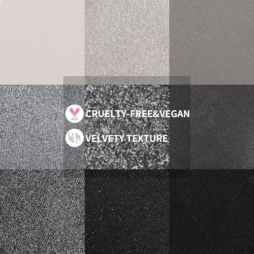 docolor Black Eyeshadow Palette 9 Colors Highly Pigmented