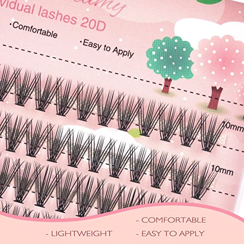 20D Lash Clusters 240pcs Individual Extensions 8-12mm C Curl