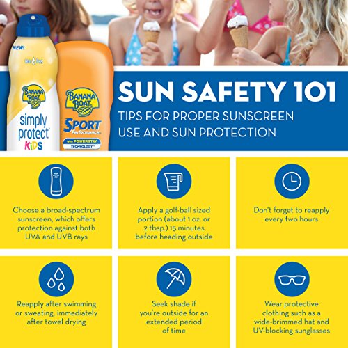 Banana Boat Kids Max Protect & Play Sunscreen Spray SPF 100, 6oz and Sport Sunscreen Roll On Lotion SPF 60, 2.5oz Bundle
