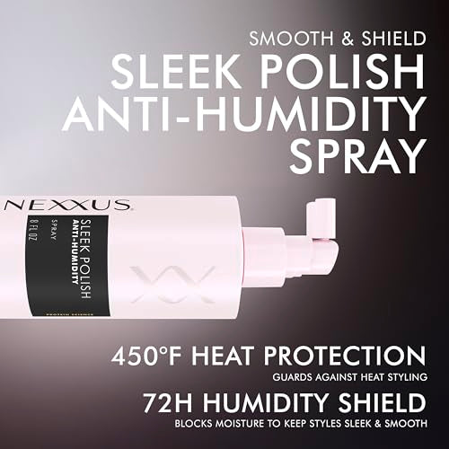 Nexxus Epic Shine Anti-Humidity Spray 8oz - 450°F Heat Protection