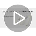 OMIRO Lighted Makeup Mirror 10X Magnifying - 8" Desk Mirror