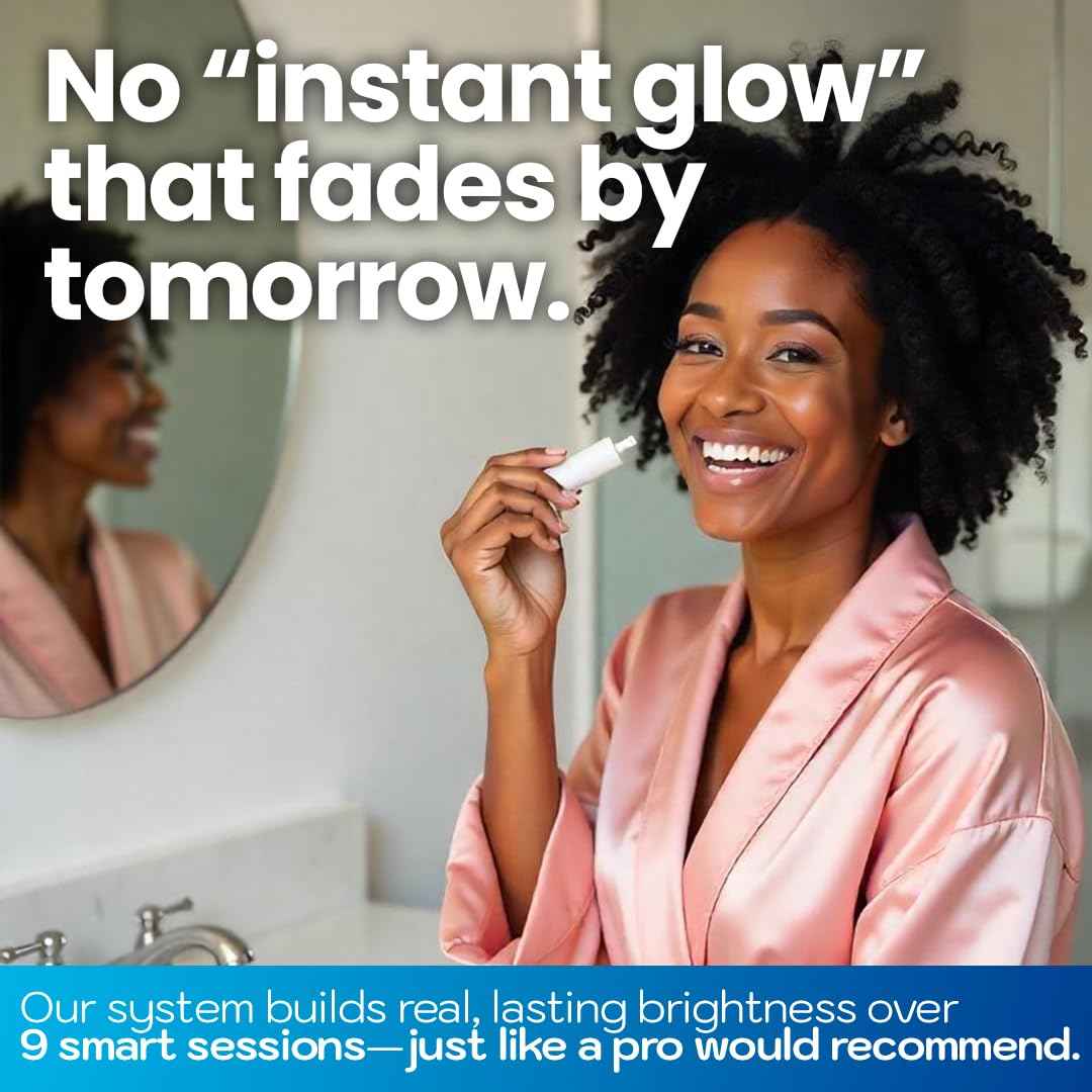 Emerawhite Teeth Whitening Kit - Personalized 9-Day Tooth Whitener - Professional Snow Whitening for Radiant Smiles | Enamel Safe