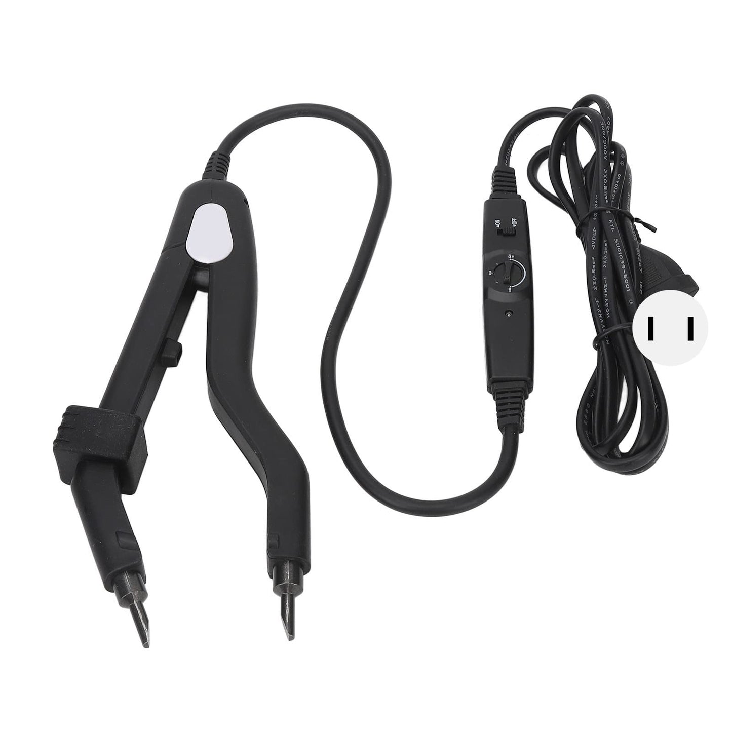 Hair Extensions Tool, Temperature Change Professional Even Heating Heat Iron Connector Easy To Clean Stylish For Hair Salon (US Plug)