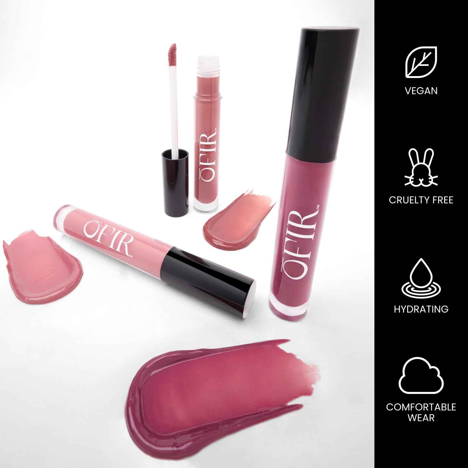 OFIR Hue Hydrator Sheer Lip Jelly | Luminous Gloss Shine Formula With Apricot Oil, Coconut Oil, Vitamin E for Subtle Color | Cruelty Free Hydrating lip Balm | Mocha Glow - Warm Terracotta, 0.135 Fl oz