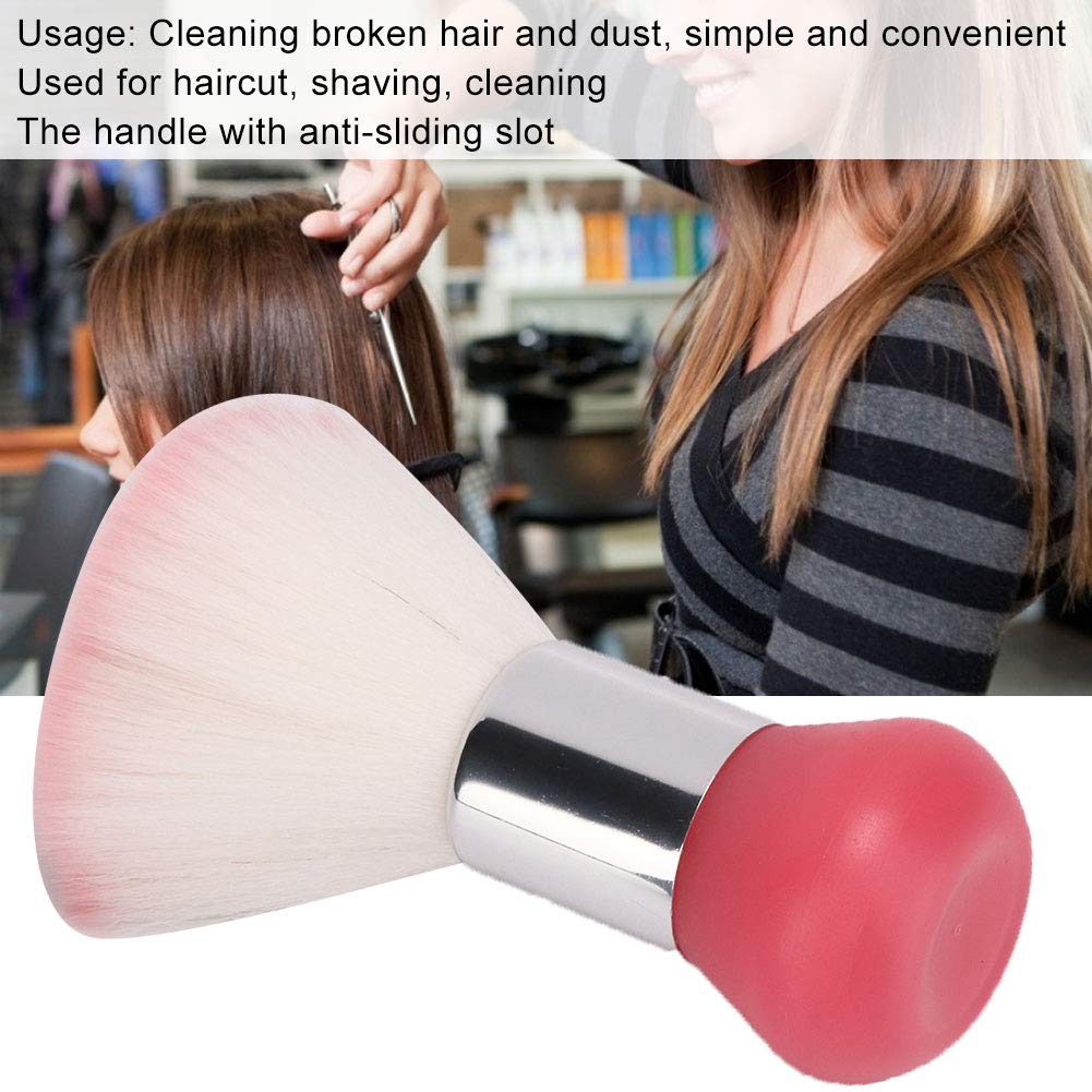 Dust Brush for Nails,Barber Brush Neck Duster,Neck Duster Brush, Soft Broken Hair Sweep Brush Hairdressing Broken Hair Cleaning Brush Hair Sweep Hairdressing Tool for Barber Shop (01)