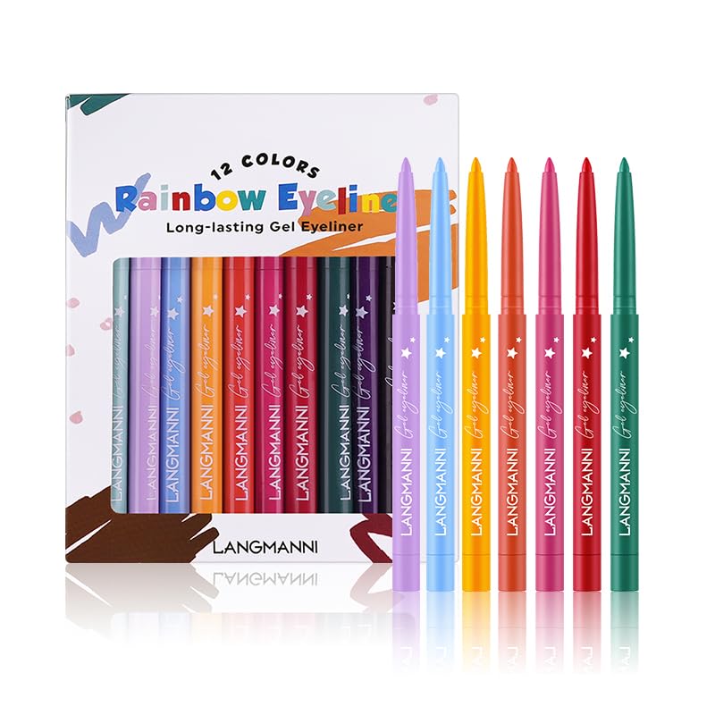 12-Color Pro Eyeliner Set - Waterproof Liquid Eye Liner Pens