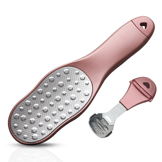 Double Sided Foot File, calluses Remover, Foot Cleaner, Stainless Steel calluses Remover, Foot Rasp Scrubber for Wet Or Dry Skin