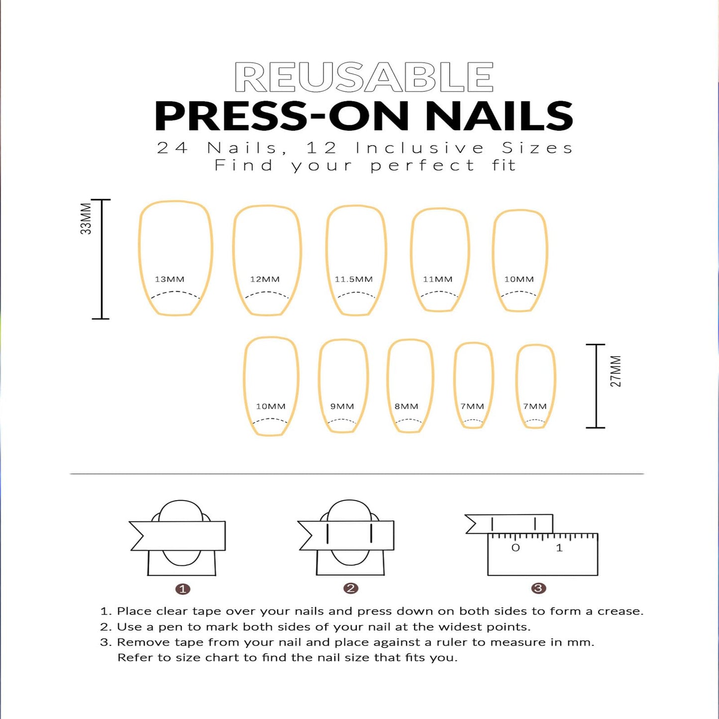 Pink Long Press on Nails Coffin White Gradient Acrylic Nails Press ons with Rhinestones Design Full Cover False Nails with Glue for Women and Girls 24Pcs