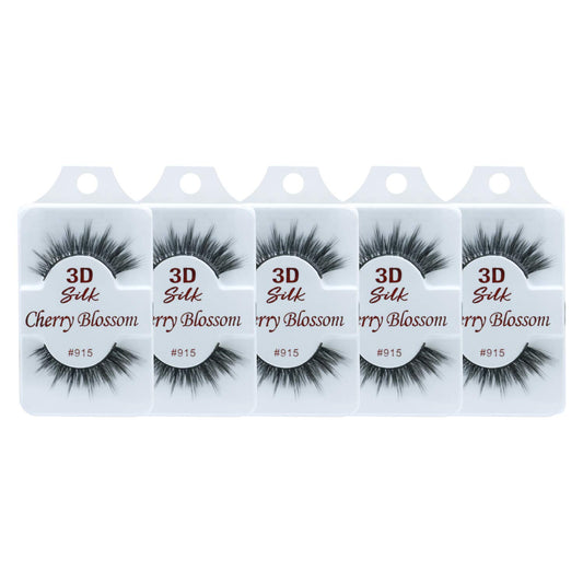 Cherry Blossom 3D Eyelashes (5 Pack of Silk 915)