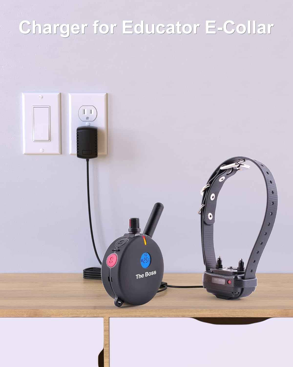 FGIEU Training Collars Charger Compatible with Educator 800 and 1200 Series ET-800, ET-802, K9-800, K9-802, UL-1200, UL-1202, WF-1200, WF-1202 Training Collars.