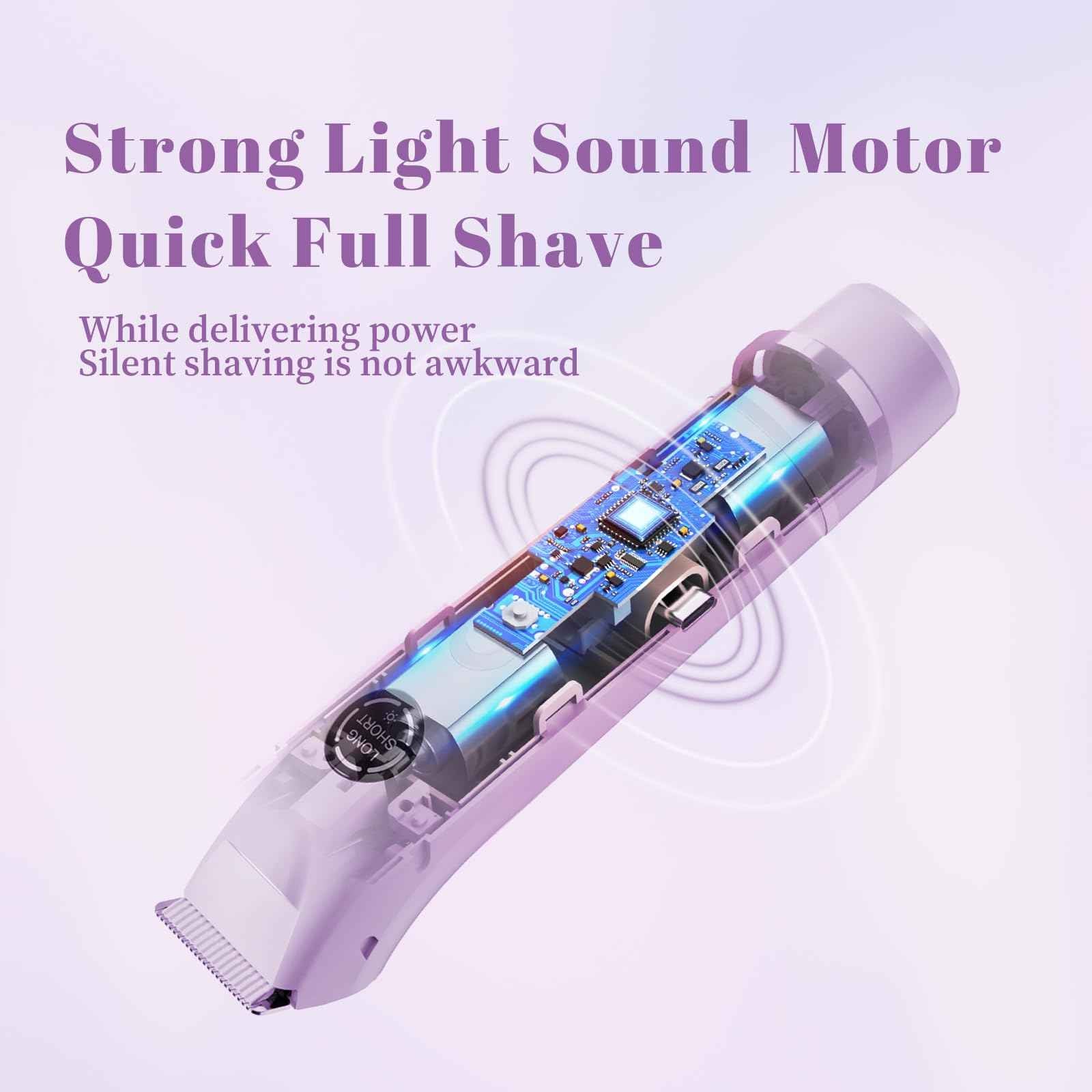 4-in-1 Waterproof Electric Bikini Trimmer & Body Hair Trimmer& Electric Razors for Shaving Woman- Rechargeable Shaver - IP7-compact for Travel