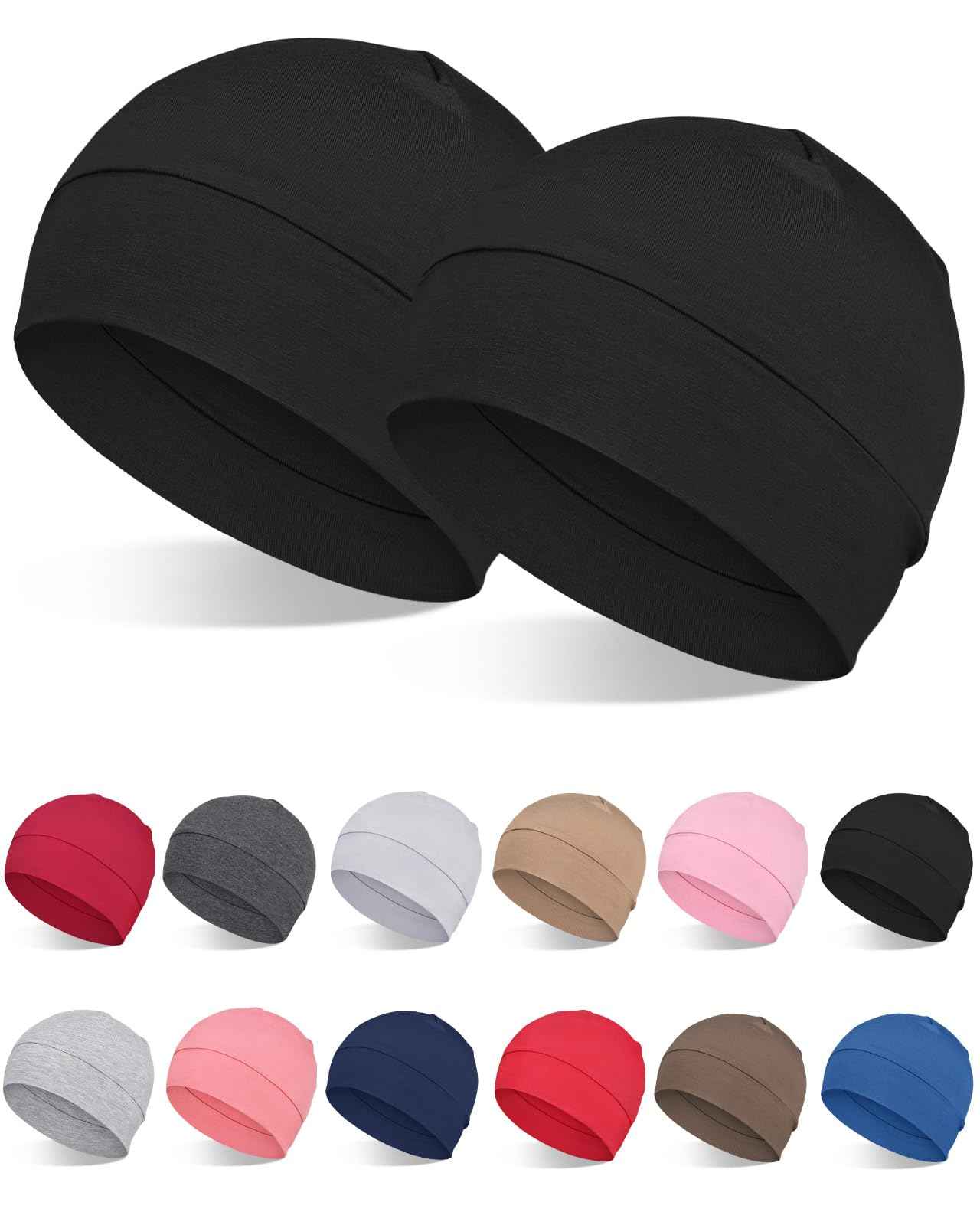 Mens Sleeping Cap Cotton Head Cover for Hair Loss Chemo Patients