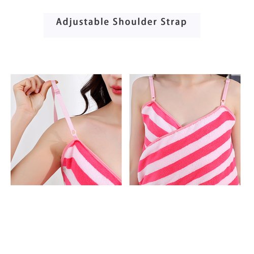 GlowWrap Towel with Straps, Chic Cache Glow Wrap Towel, Wearable Towels Dress Absorbent Bath Robe, Stays Secure No Slipping (Black Stripes,X Large)