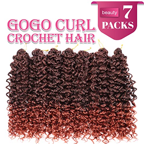 Gogo Curl Crochet Hair Extensions - 14 Inch Deep Wave (7 Packs)