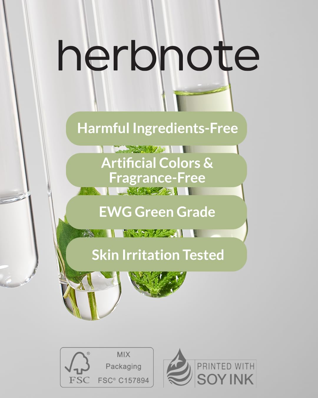 HERBNOTE Snail Mucin Repair Ampoule - Boost Skin Regeneration, Tighten Enlarged Pores, Reduce Redness & Blemishes - 85% Snail Secretion Filtrate, 2% Niacinamide & EGF, 1.52 fl.oz.