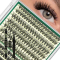 KEYYOU Lash Clusters Kit 60D80D 280pcs Wispy Voluminous