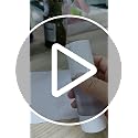 Airless Pump Bottles 30ml Travel Size, Pack of 6 Frosted