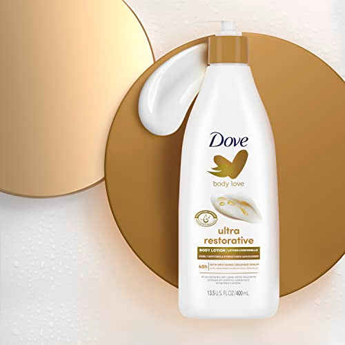 Dove Body Love Body Lotion Restoring Care Pack of 3 for Reoccuring Dry Skin Visibly Improves Very Dry Skin 13.5 oz