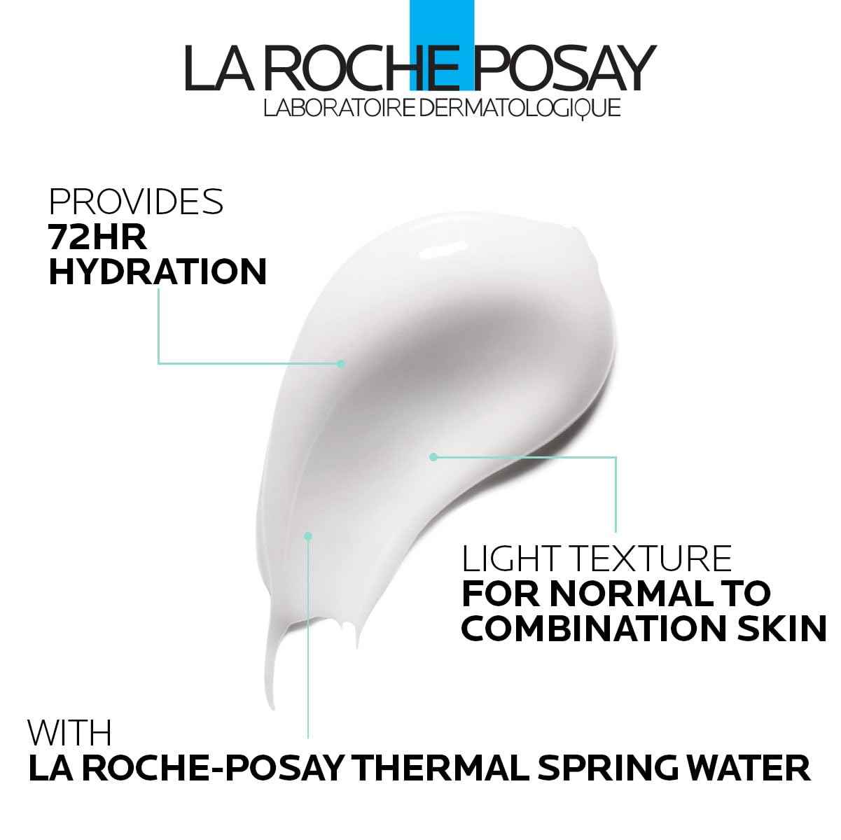 La Roche-Posay Hydraphase HA Light Face Moisturizer, Hyaluronic Acid Face Moisturizer with 72HR Hydration, Oil Free & Non-Comedogenic, 50 ML, 1.69 fl. oz.