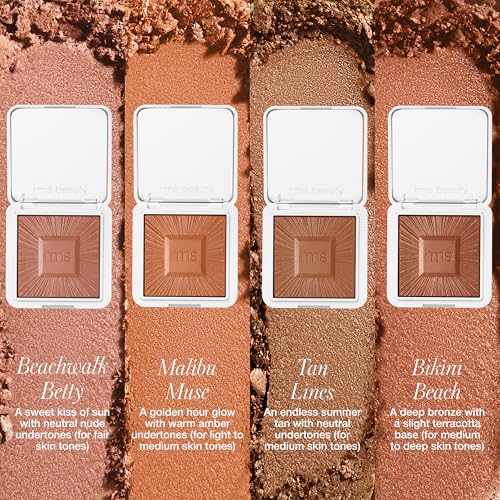RMS Beauty Redimension Hydra-Bronzer Cream Bronzer & Highlighter | Hydrating Lightweight Formula | Medium Shade for Natural Glow & Sculpted Contour