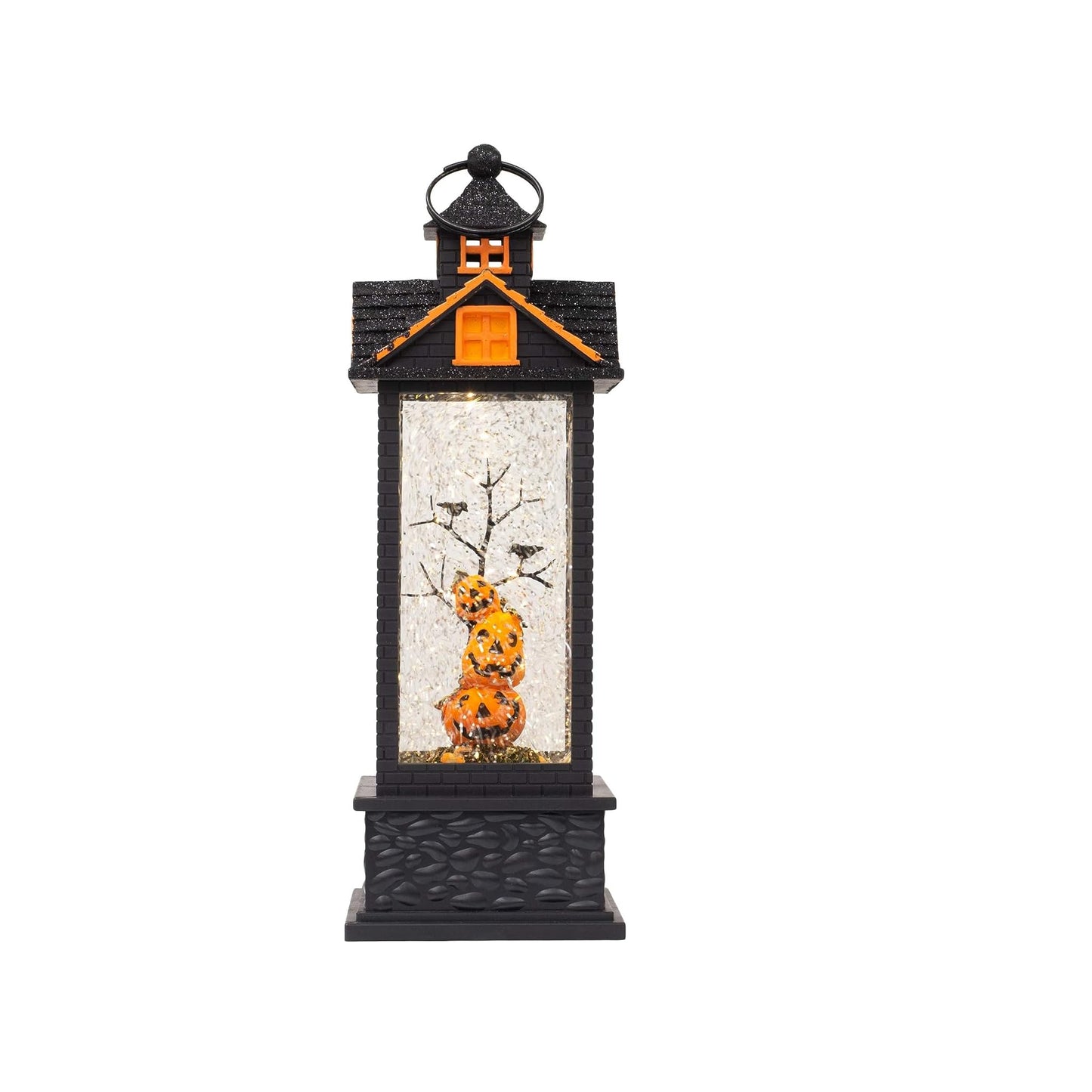 Halloween Décor by Roman, Giftware Collection, Pumpkin, Ghost, Witch, Skull, Spider, Trick or Treat, 11.75" H LED Swirl Lantern (11x4x4)