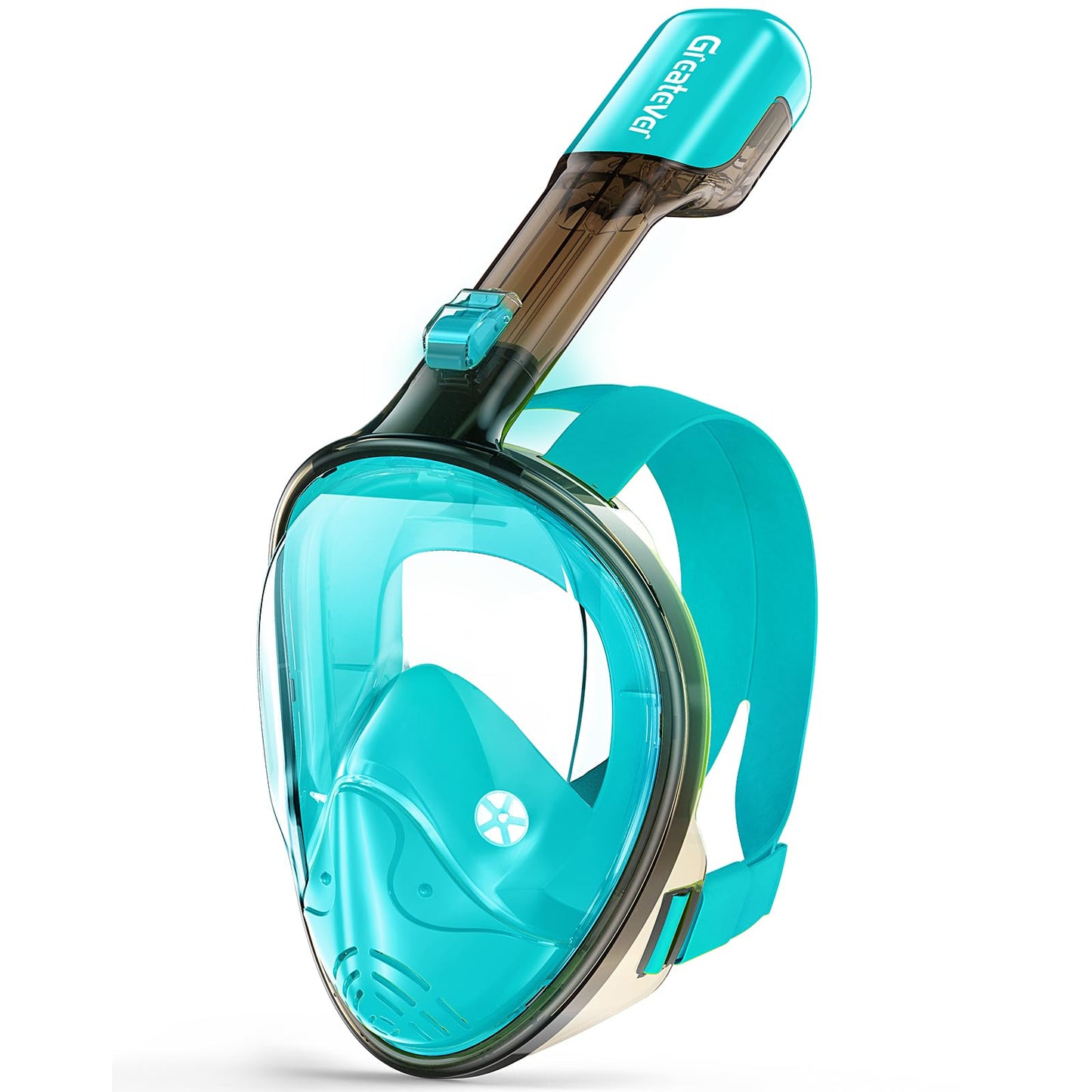 Greatever Full Face Snorkel Mask, Snorkeling Gear for Adults with Latest Dry Top Breathing System and Detachable Camera Mount, Foldable Snorkel Mask Adult, Snorkels Anti-Fog & Anti-Leak