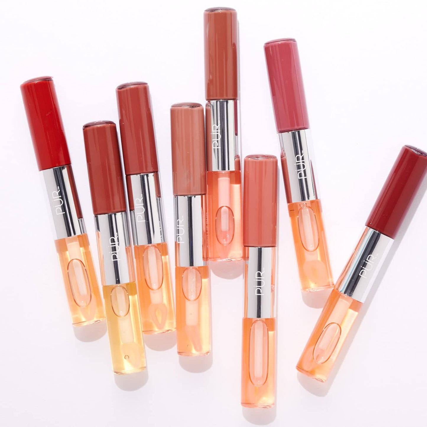 PÜR Beauty 4-in-1 Lip Duo - Lip Gloss Matte Lipstick - All Day Lipstick For Long Wear Matte Lip Stain, Liquid Lipstick, & Daily Lip Moisturizing - Cruelty-Free, Vegan Lip Tint - Couple Goals