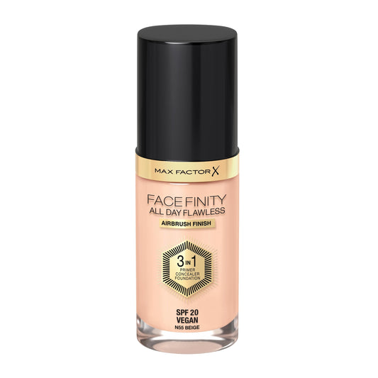 Max Factor Facefinity All Day Flawless 3 In 1 Foundation SPF 20, No. 55 Beige