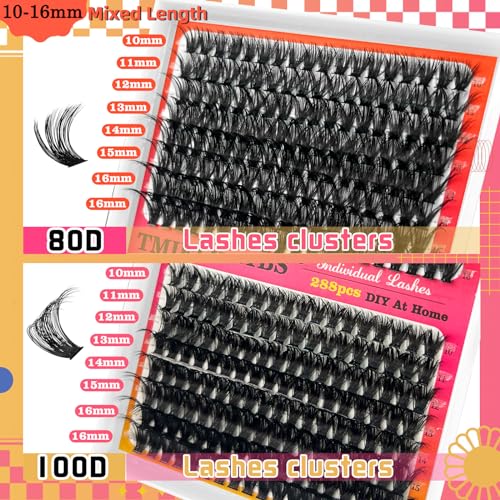 DIY Fluffy Lash Extension Kit 288pcs 80D+100D
