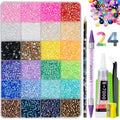 30000Pcs 3mm Flatback Rhinestones Kit - 24 Colors + Tools